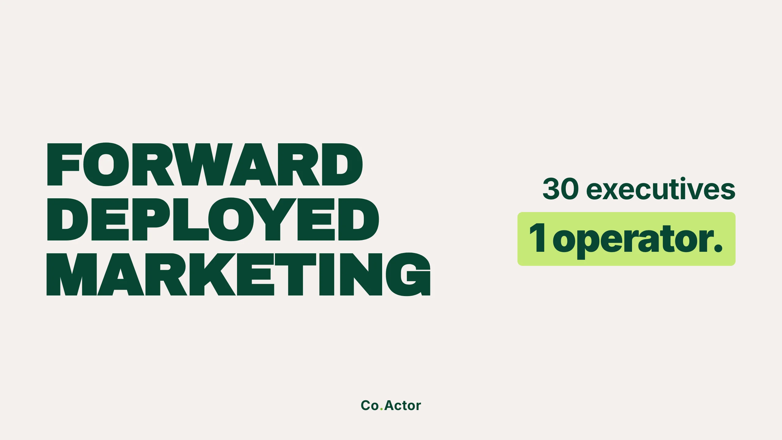 The Forward Deployed Marketing Specialist: The Role That's Replacing the Marketing Agency