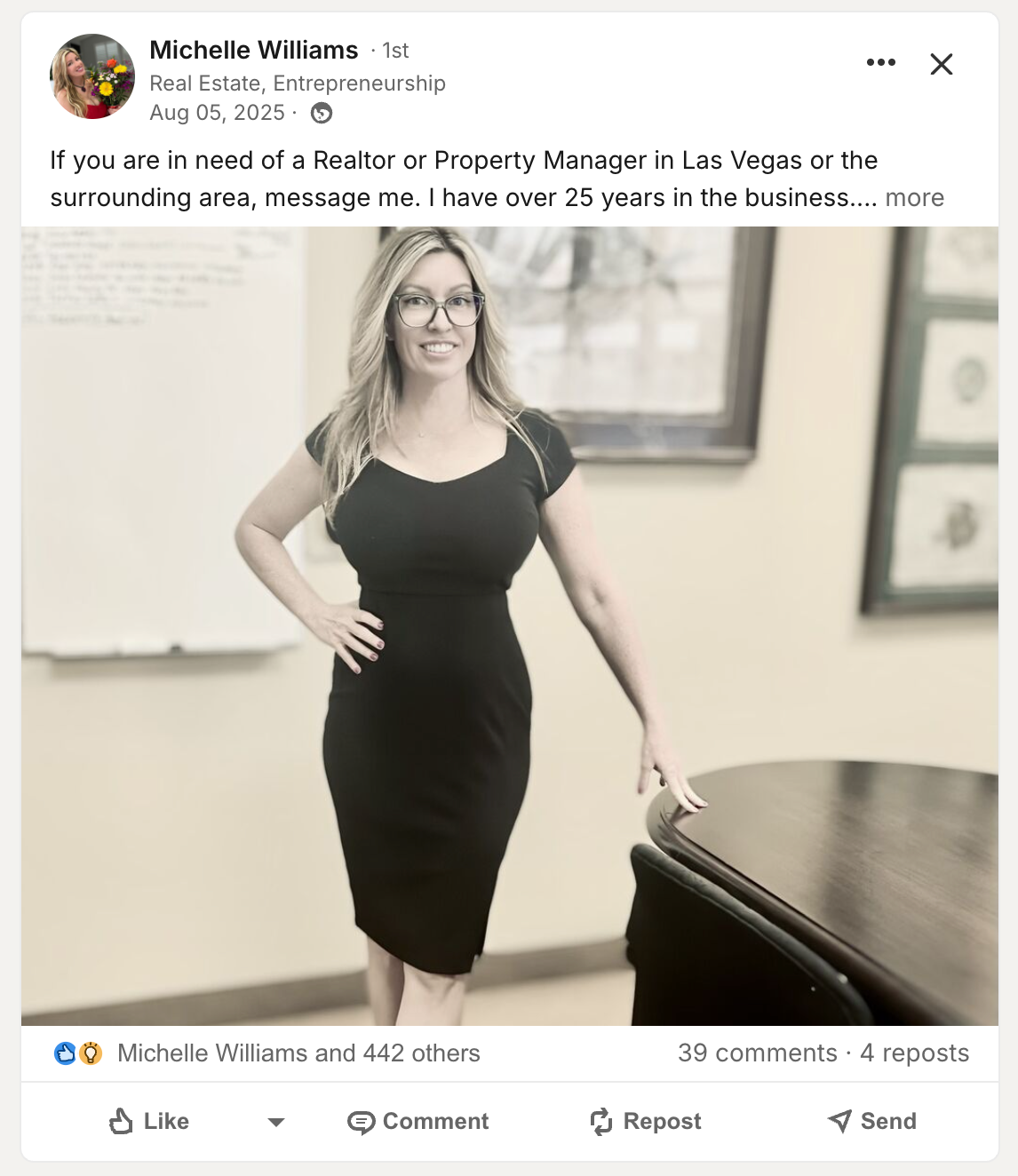 Michelle Williams — 442 likes, 25 years in Las Vegas real estate